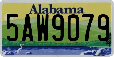 AL license plate 5AW9079
