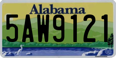 AL license plate 5AW9121