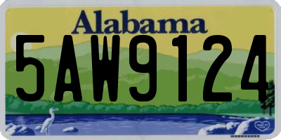 AL license plate 5AW9124