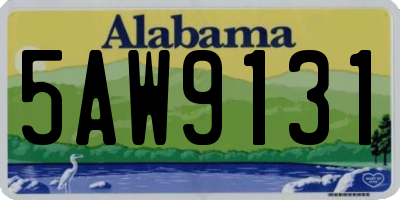 AL license plate 5AW9131