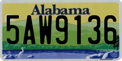 AL license plate 5AW9136