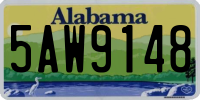 AL license plate 5AW9148
