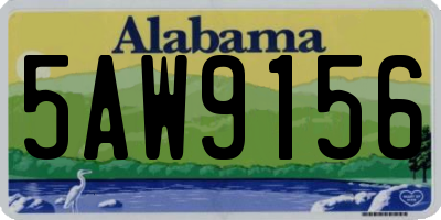 AL license plate 5AW9156
