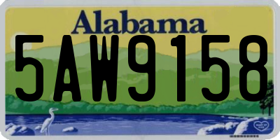AL license plate 5AW9158
