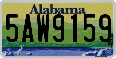 AL license plate 5AW9159