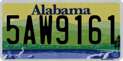 AL license plate 5AW9161