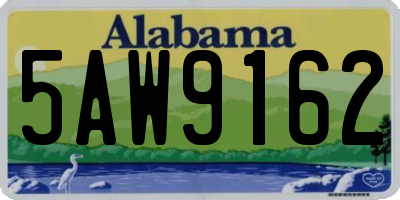 AL license plate 5AW9162