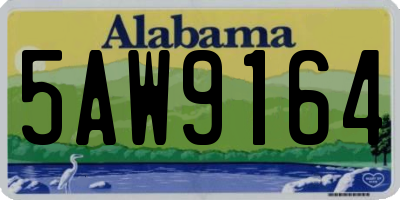 AL license plate 5AW9164