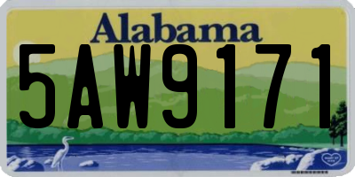 AL license plate 5AW9171