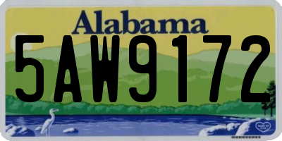AL license plate 5AW9172