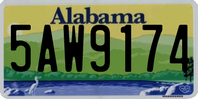 AL license plate 5AW9174