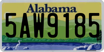 AL license plate 5AW9185