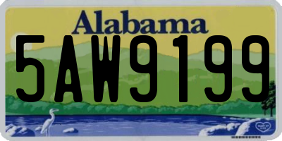 AL license plate 5AW9199