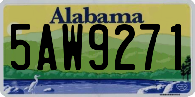 AL license plate 5AW9271