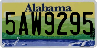 AL license plate 5AW9295
