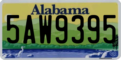 AL license plate 5AW9395
