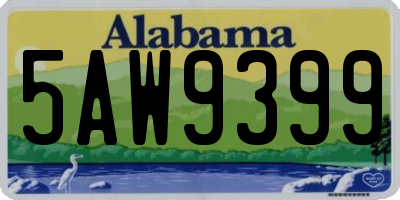 AL license plate 5AW9399