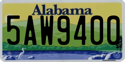 AL license plate 5AW9400