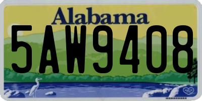 AL license plate 5AW9408