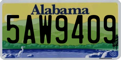 AL license plate 5AW9409