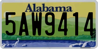 AL license plate 5AW9414