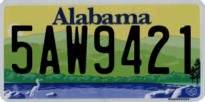 AL license plate 5AW9421