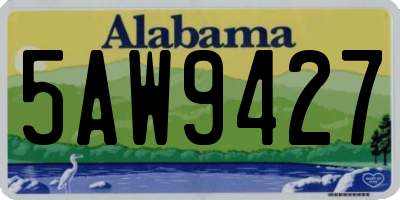 AL license plate 5AW9427