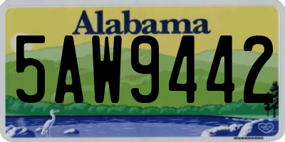 AL license plate 5AW9442