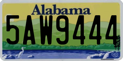AL license plate 5AW9444