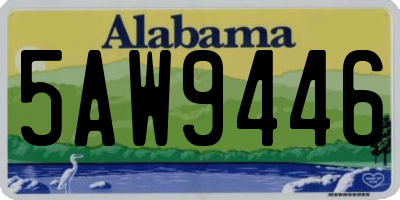 AL license plate 5AW9446