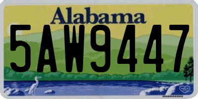 AL license plate 5AW9447