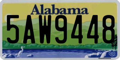 AL license plate 5AW9448