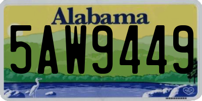 AL license plate 5AW9449