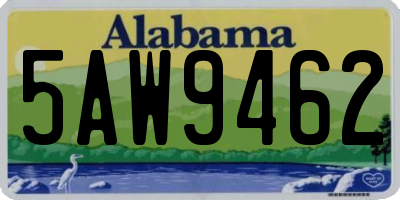 AL license plate 5AW9462