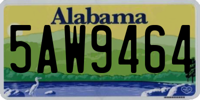 AL license plate 5AW9464