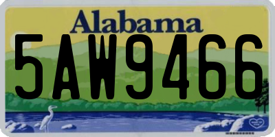 AL license plate 5AW9466
