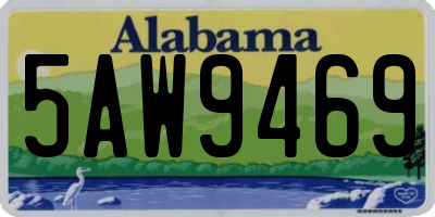 AL license plate 5AW9469