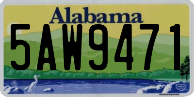 AL license plate 5AW9471