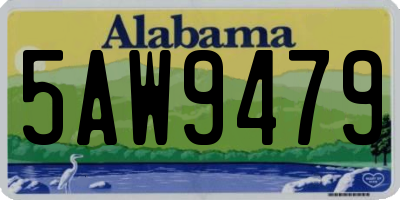 AL license plate 5AW9479