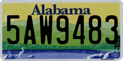 AL license plate 5AW9483