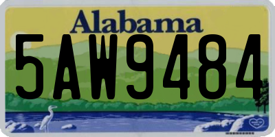 AL license plate 5AW9484