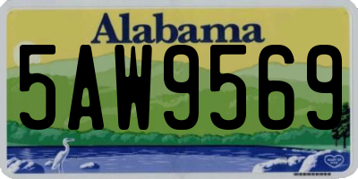 AL license plate 5AW9569
