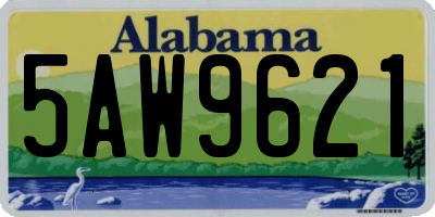 AL license plate 5AW9621