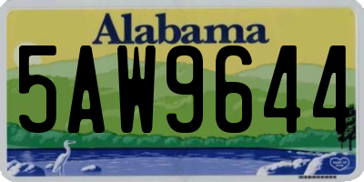 AL license plate 5AW9644
