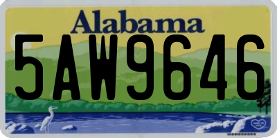 AL license plate 5AW9646