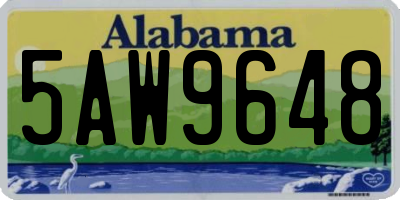 AL license plate 5AW9648