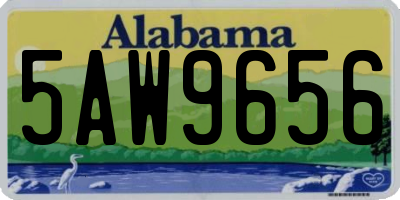 AL license plate 5AW9656