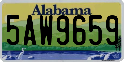 AL license plate 5AW9659