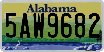AL license plate 5AW9682