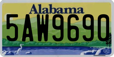 AL license plate 5AW9690